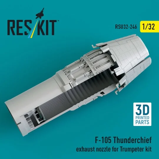 F-105 Thunderchief exhaust nozzle for Trumpeter kit (3D Printed), 1... F-105 Thunderchief exhaust nozzle for Trumpeter kit (3D Printed), 1...