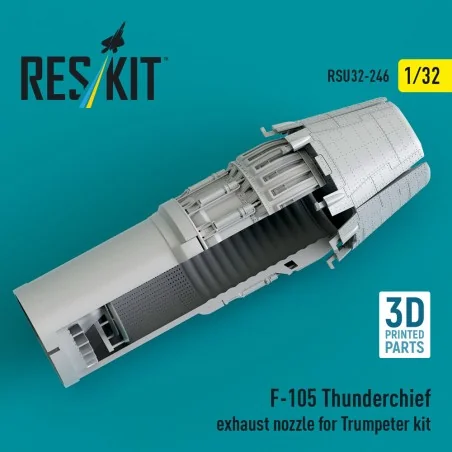 F-105 Thunderchief exhaust nozzle for Trumpeter kit (3D Printed), 1...