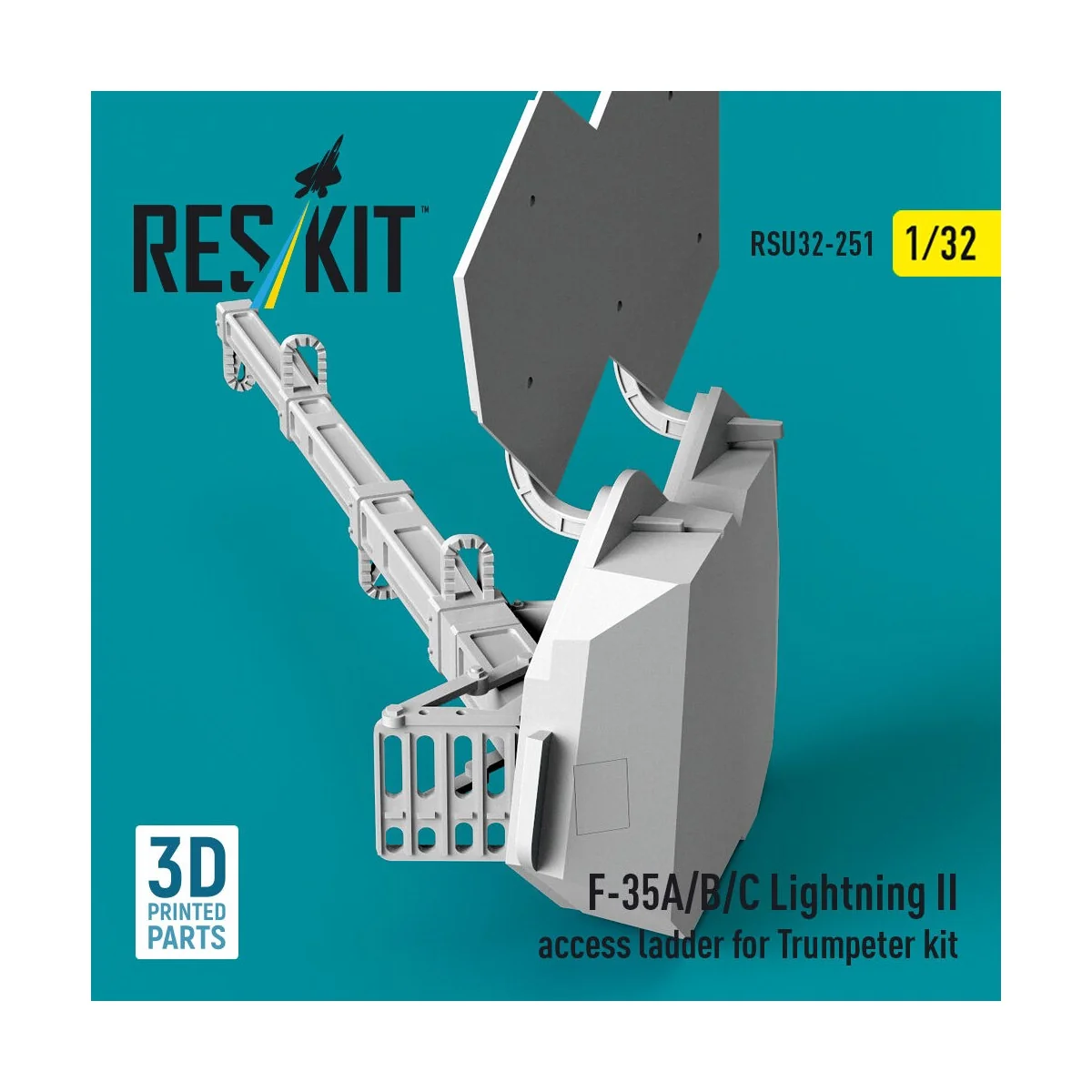 F-35A/B/C Lightning II access ladder for Trumpeter kit (3D Printed)...