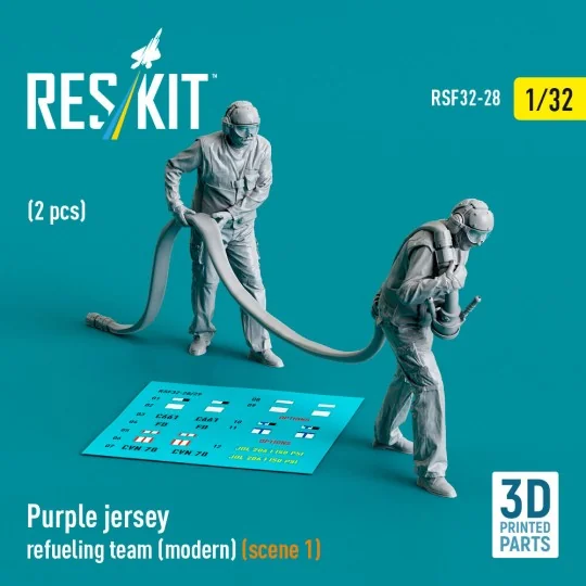 Purple jersey refueling team (modern) (scene 1) (2 pcs) (3D Printed...