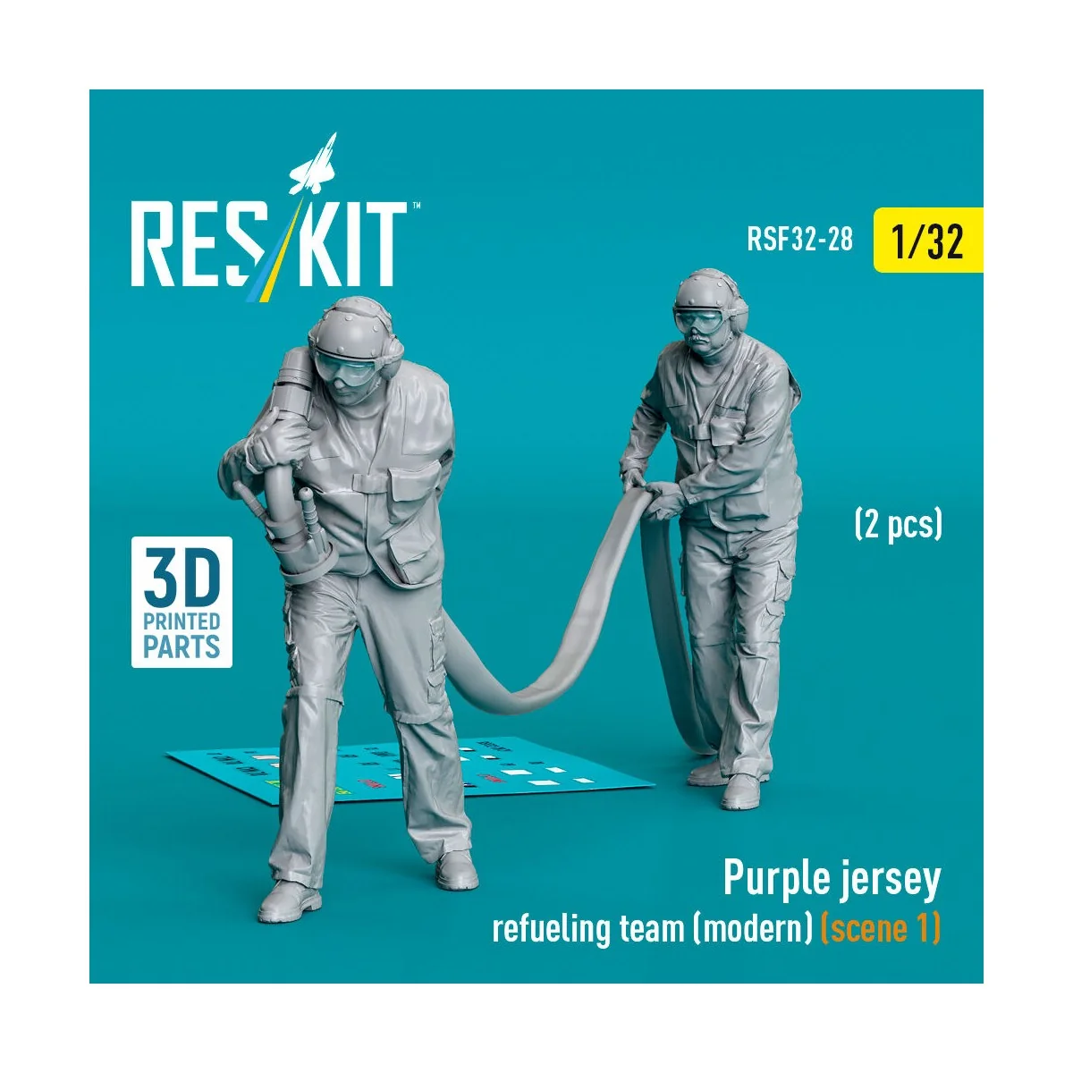 Purple jersey refueling team (modern) (scene 1) (2 pcs) (3D Printed...