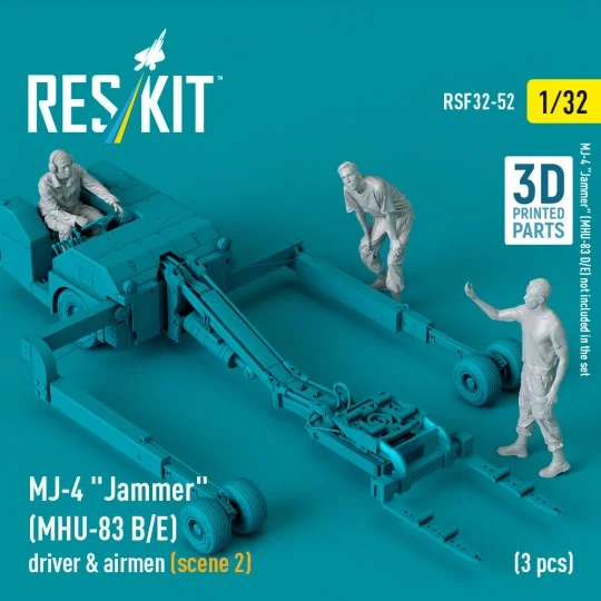 MJ-4 Jammer (MHU-83 B/E) driver & airmen (scene 2) (3 pcs) (3D Prin...