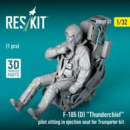 F-105D Thunderchief pilot sitting in ejection seat for Trumpeter ki... 2