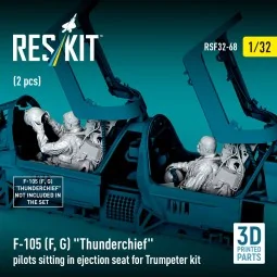 F-105F/G Thunderchief pilots sitting in ejection seat for Trumpeter... 2