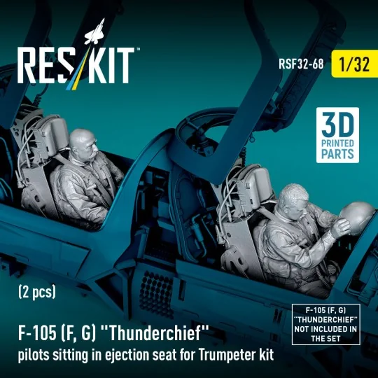 F-105F/G Thunderchief pilots sitting in ejection seat for Trumpeter...