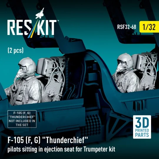 F-105F/G Thunderchief pilots sitting in ejection seat for Trumpeter...