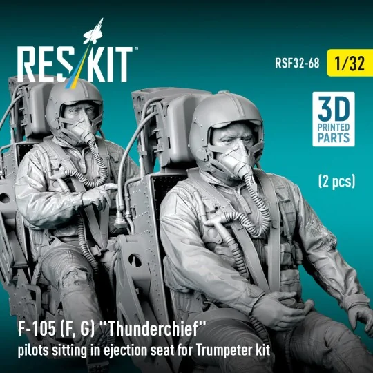 F-105F/G Thunderchief pilots sitting in ejection seat for Trumpeter...