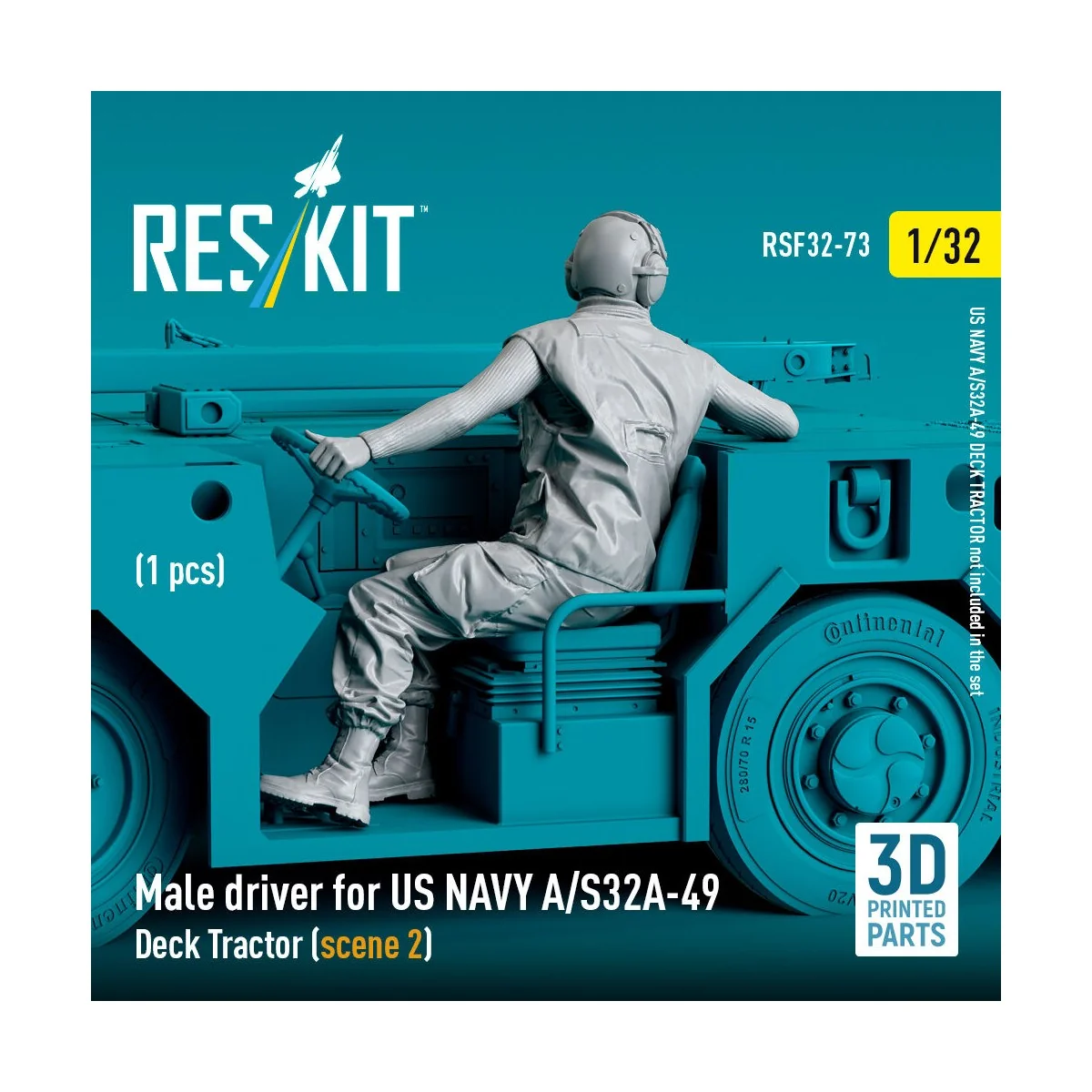 Male driver for US NAVY A/S32A-49 Deck Tractor (scene 2) (1 pcs) (3...