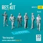 One busy day carrier crew on deck (scene 1) (6 pcs) (3D Printed), 1...