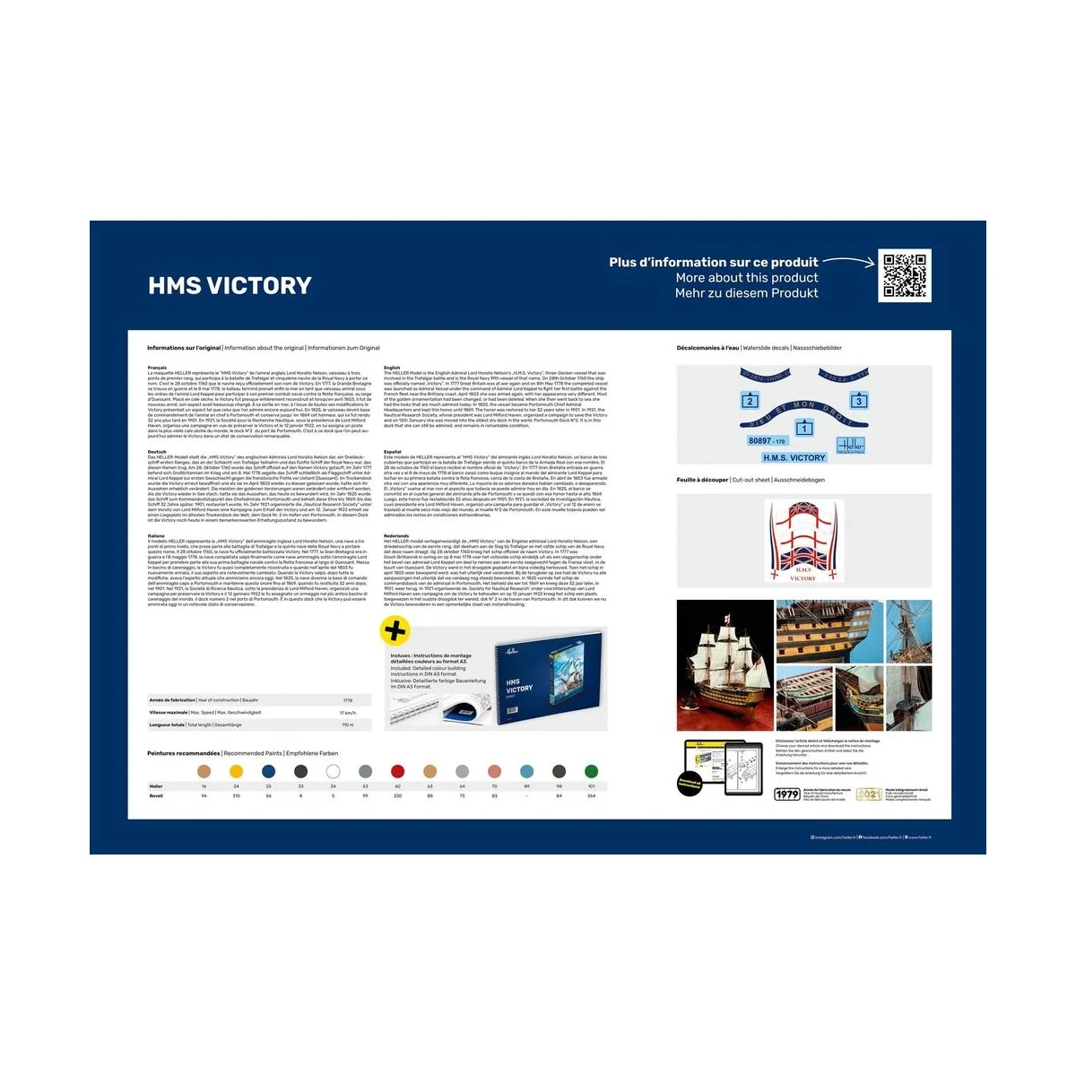 STARTER KIT HMS Victory - Heller 58897