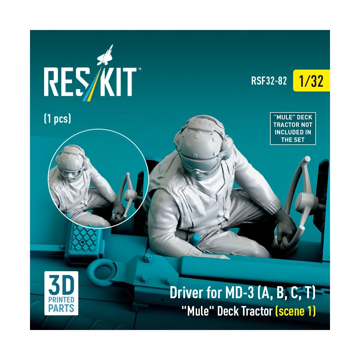 Driver for MD-3 (A, B, C, T) Mule Deck Tractor (scene 1) (1 pcs) (3...