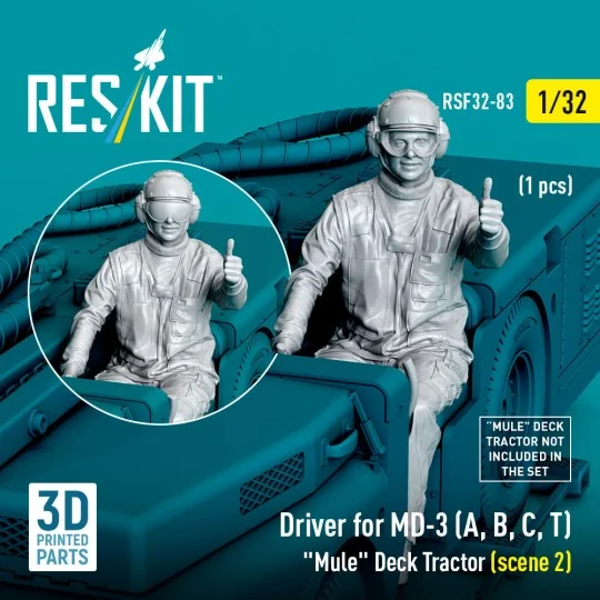 Driver for MD-3 (A, B, C, T) Mule Deck Tractor (scene 2) (1 pcs) (3...