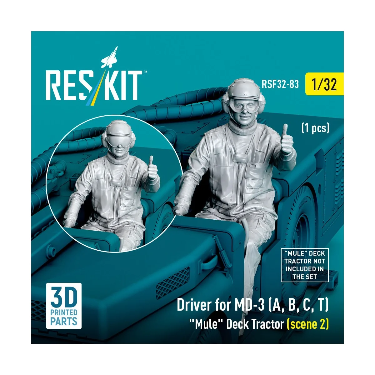Driver for MD-3 (A, B, C, T) Mule Deck Tractor (scene 2) (1 pcs) (3...