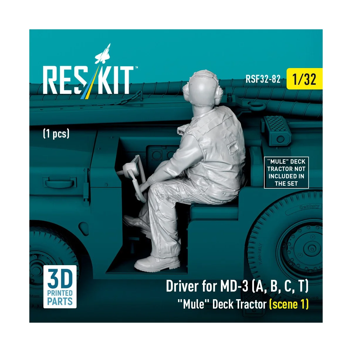 Driver for MD-3 (A, B, C, T) Mule Deck Tractor (scene 1) (1 pcs) (3...
