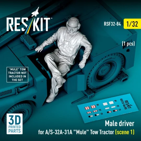 Male driver for A/S-32A-31A Mule Tow Tractor (scene 1) (1 pcs) (3D ...