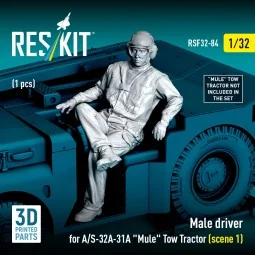 Male driver for A/S-32A-31A Mule Tow Tractor (scene 1) (1 pcs) (3D ... 2