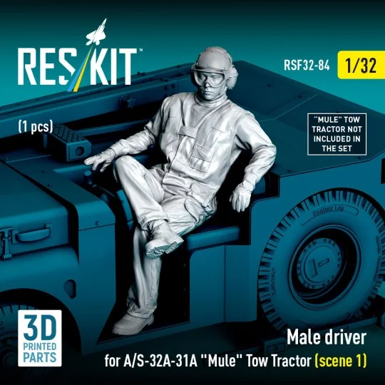 Male driver for A/S-32A-31A Mule Tow Tractor (scene 1) (1 pcs) (3D ...