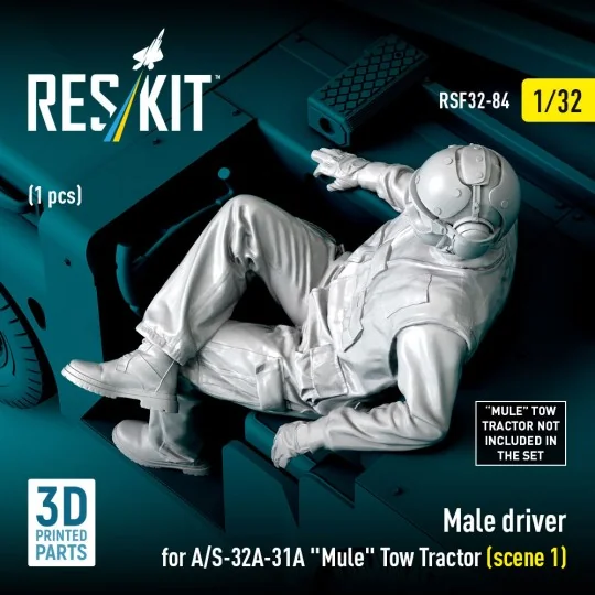 Male driver for A/S-32A-31A Mule Tow Tractor (scene 1) (1 pcs) (3D ...