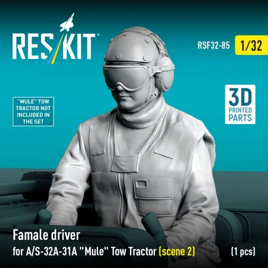 Female driver for A/S-32A-31A Mule Tow Tractor (scene 2) (1 pcs) (3...