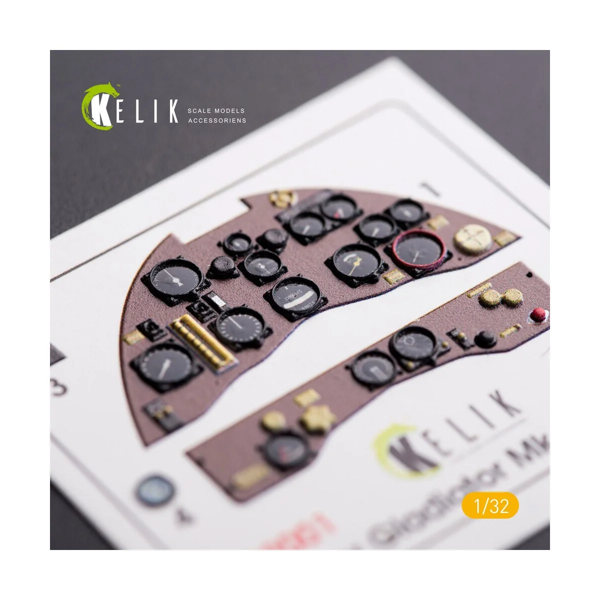 Gloster Gladiator Mk.II interior 3D decals for ICM kit, 1/32 - Keli...