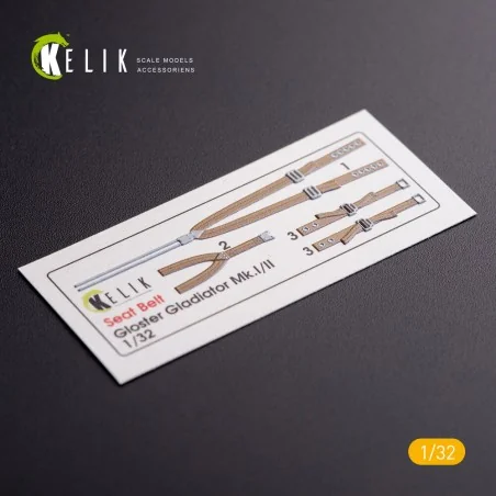 Gloster Gladiator Mk.II interior 3D decals for ICM kit, 1/32 - Keli...