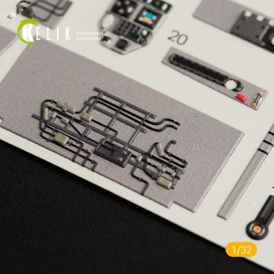 F-35C interior 3D decals for Trumpeter kit, 1/32 - Kelik K32009