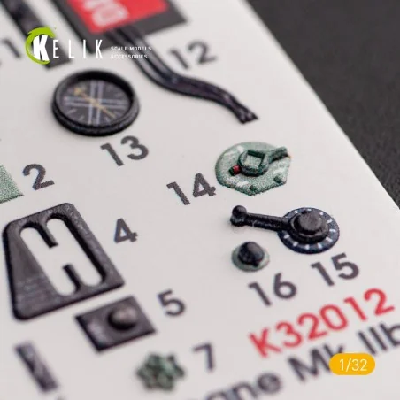 Hawker Hurricane Mk.IIB - Interior 3D Decal for Revell kit, 1/32 - ...