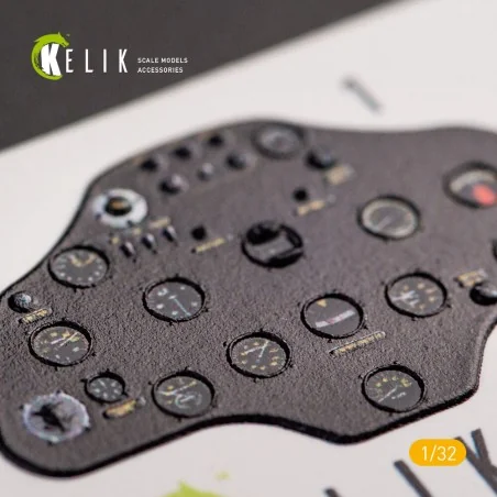 I-16 type 17 - Interior 3D Decal for ICM kit, 1/32 - Kelik K32011