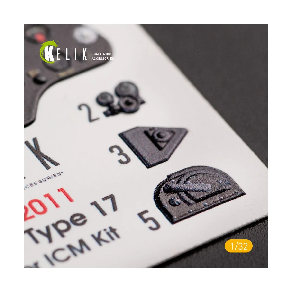 I-16 type 17 - Interior 3D Decal for ICM kit, 1/32 - Kelik K32011