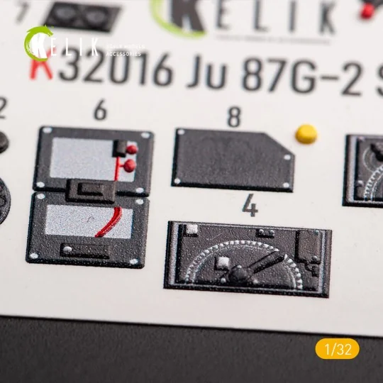 Junkers Ju 87 D/G Stuka - Interior 3D Decal for Trumpeter kit, 1/32...