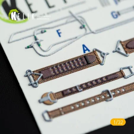 A6M2B Zeke - Interior 3D Decal for Tamiya kit, 1/32 - Kelik K32017