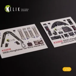 OS2U Kingfisher - Interior 3D Decal for Kitty Hawk/Zimi models kit,...