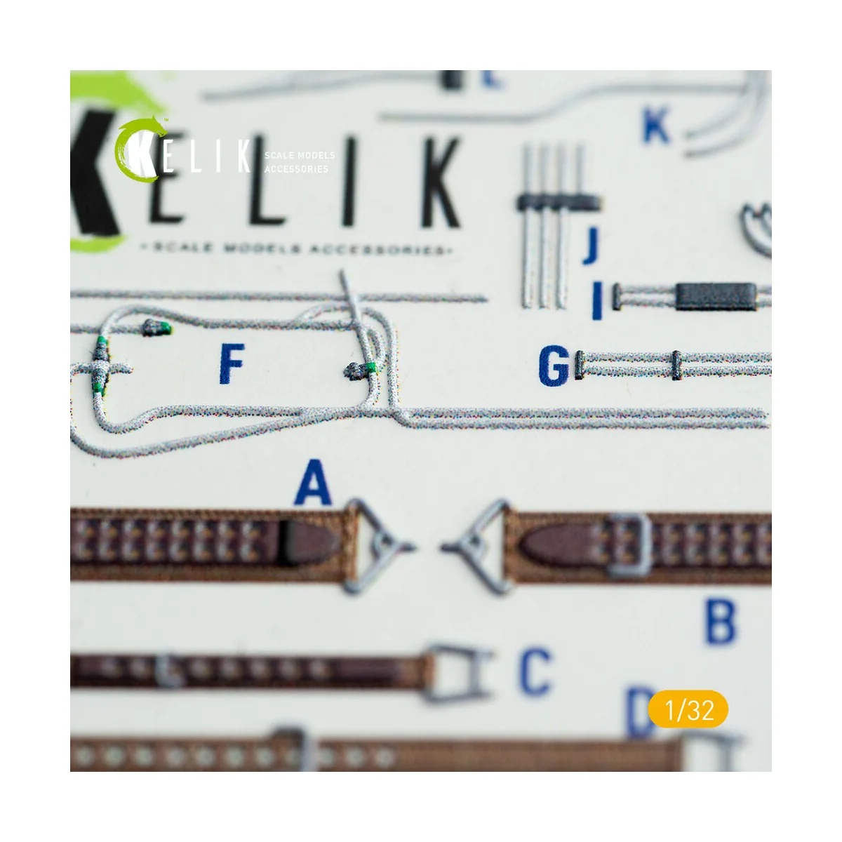 A6M2B Zeke - Interior 3D Decal for Tamiya kit, 1/32 - Kelik K32017