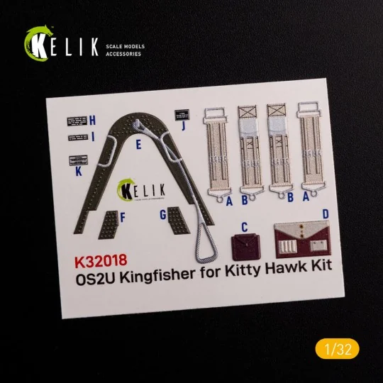 OS2U Kingfisher - Interior 3D Decal for Kitty Hawk/Zimi models kit,...