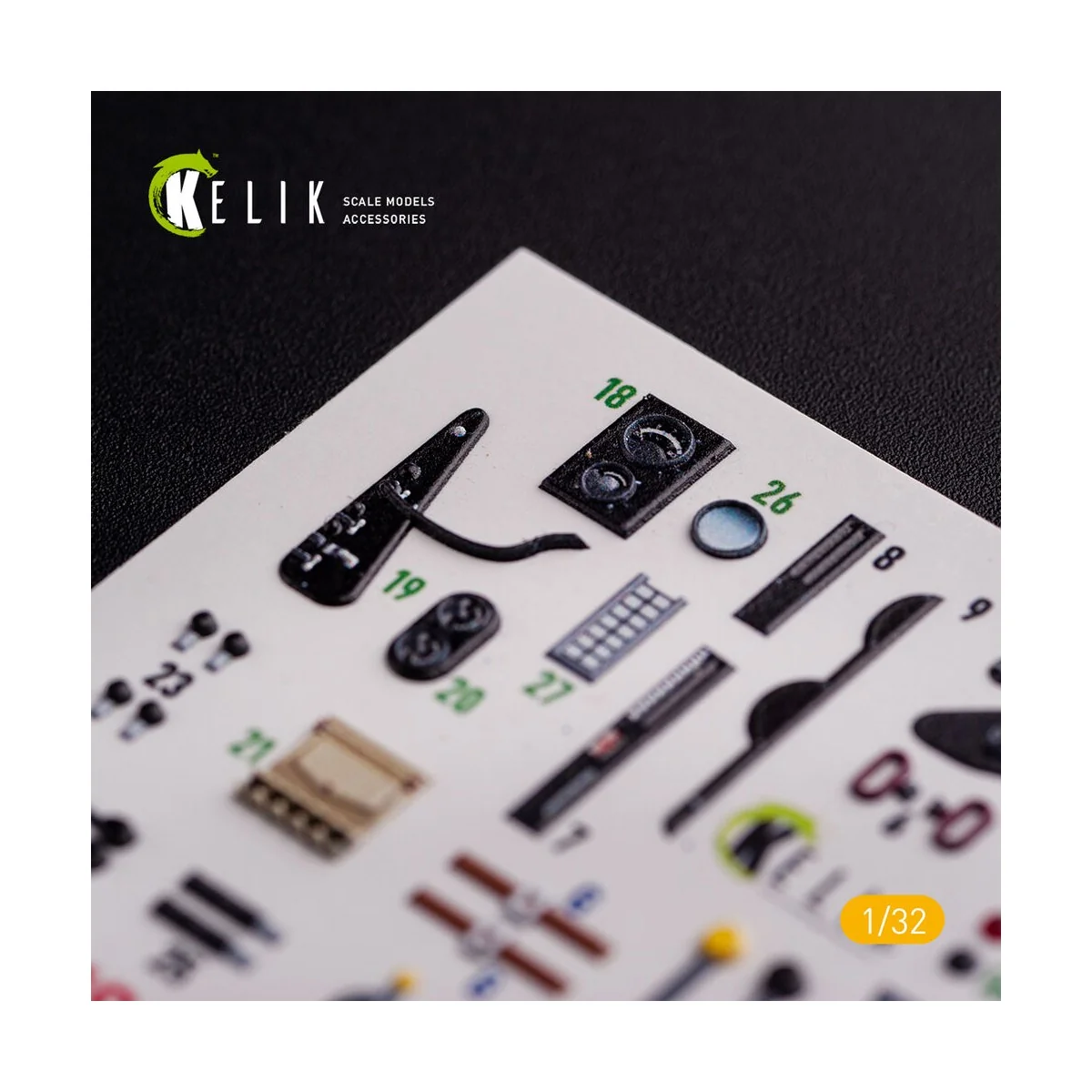 CR.42 LW - Interior 3D Decal for ICM kit, 1/32 - Kelik K32019