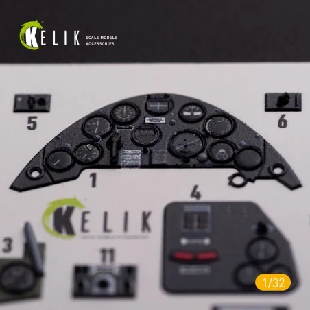 OS2U Kingfisher - Interior 3D Decal for Kitty Hawk/Zimi models kit,...