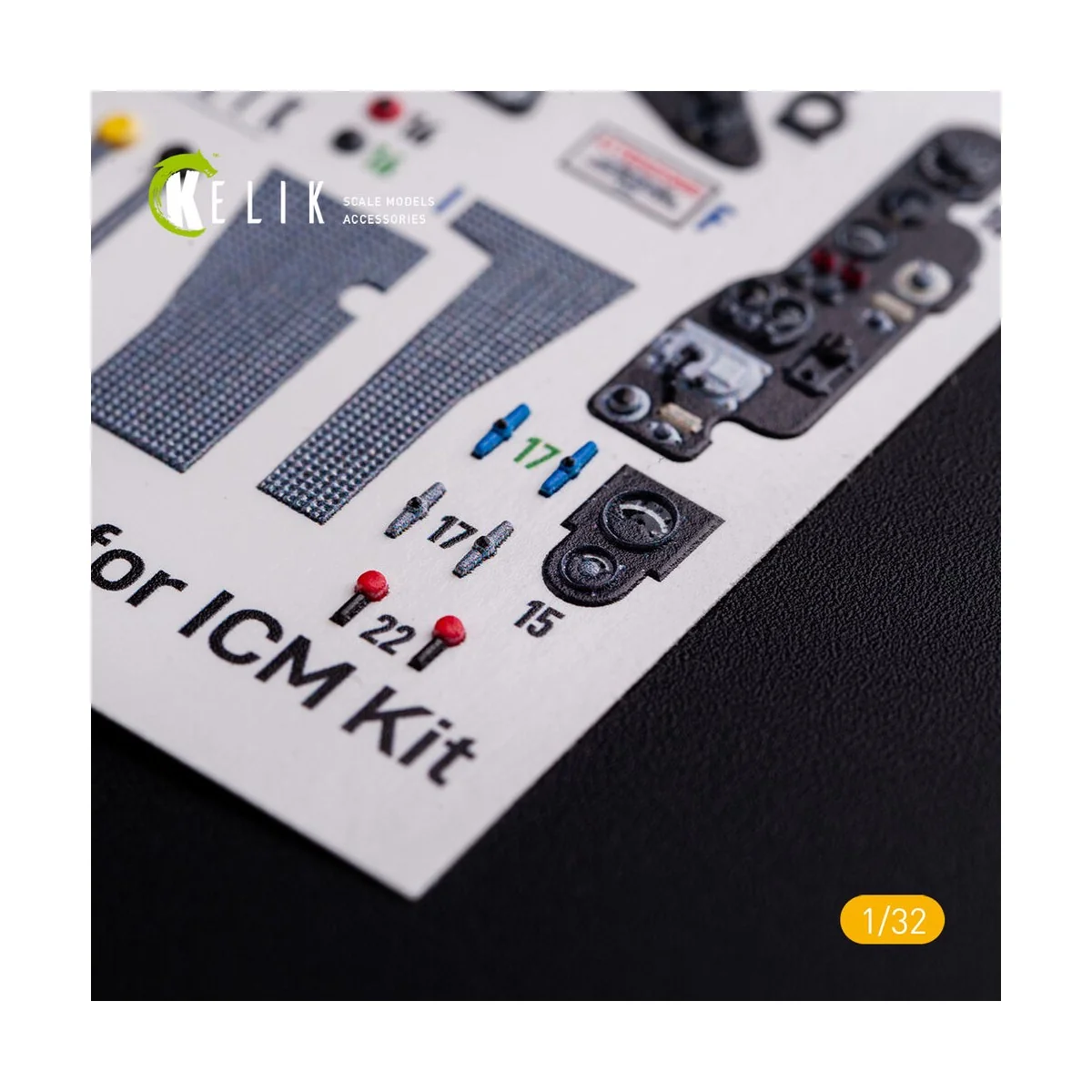 CR.42 LW - Interior 3D Decal for ICM kit, 1/32 - Kelik K32019
