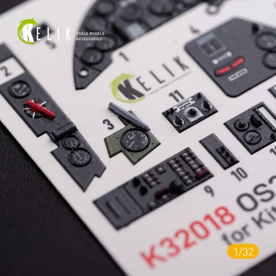 OS2U Kingfisher - Interior 3D Decal for Kitty Hawk/Zimi models kit,...