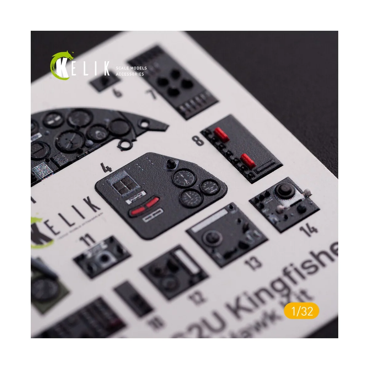 OS2U Kingfisher - Interior 3D Decal for Kitty Hawk/Zimi models kit,...