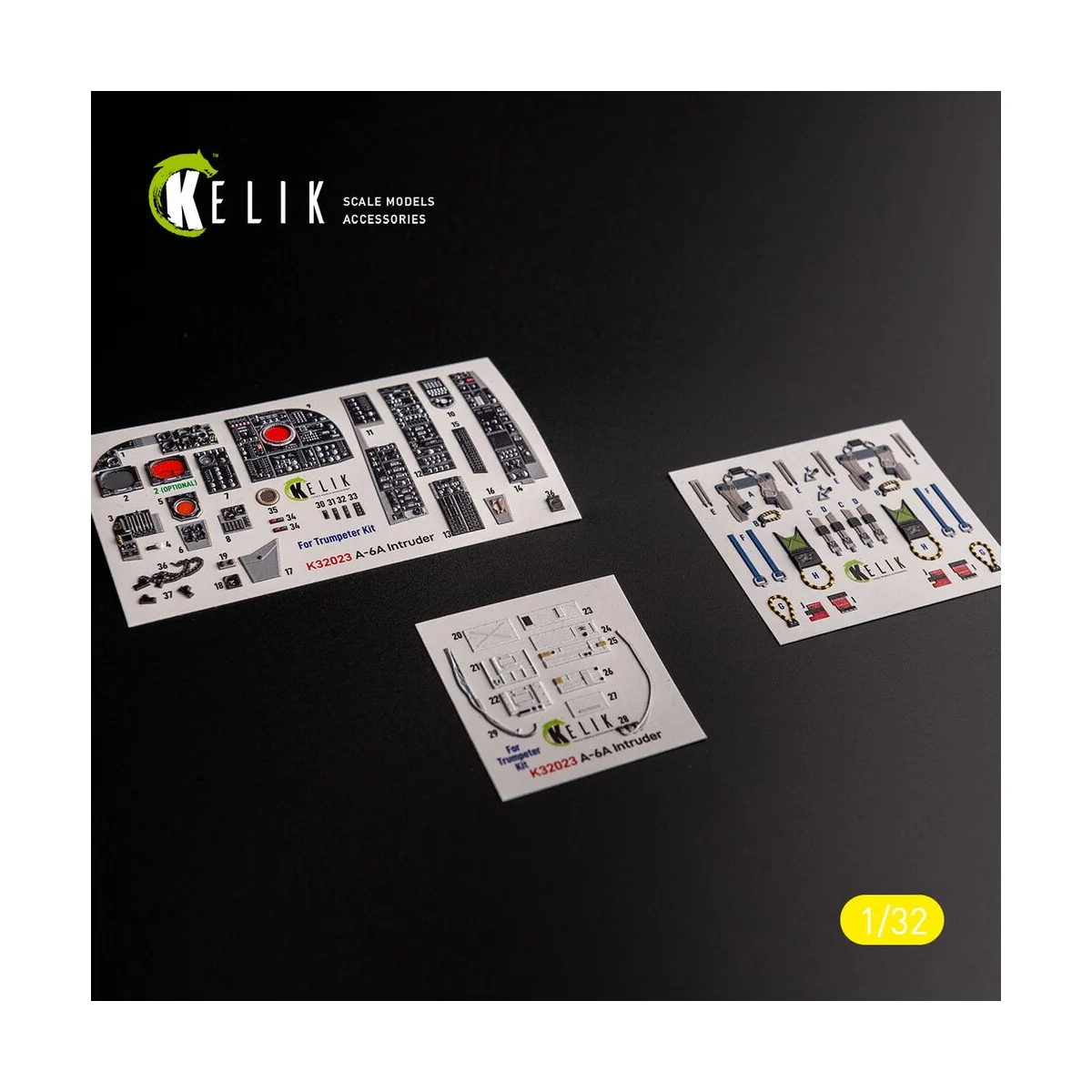 A-6A Intruder - interior 3D decals for Trumpeter kit, 1/32 - Kelik ...