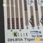 DH.81A Tiger Moth - Interior 3D Decal with 3D printed parts for ICM...