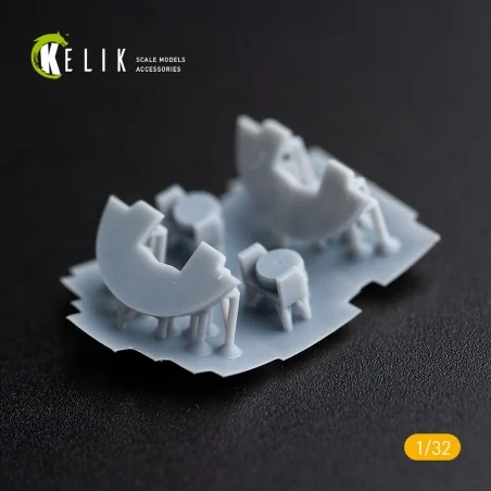 DH.81A Tiger Moth - Interior 3D Decal with 3D printed parts for ICM...