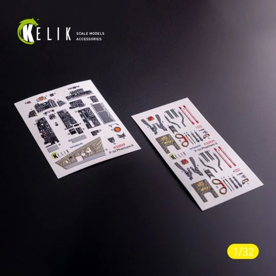 F-4J - interior 3D decals for Tamiya kit, 1/32 - Kelik K32029
