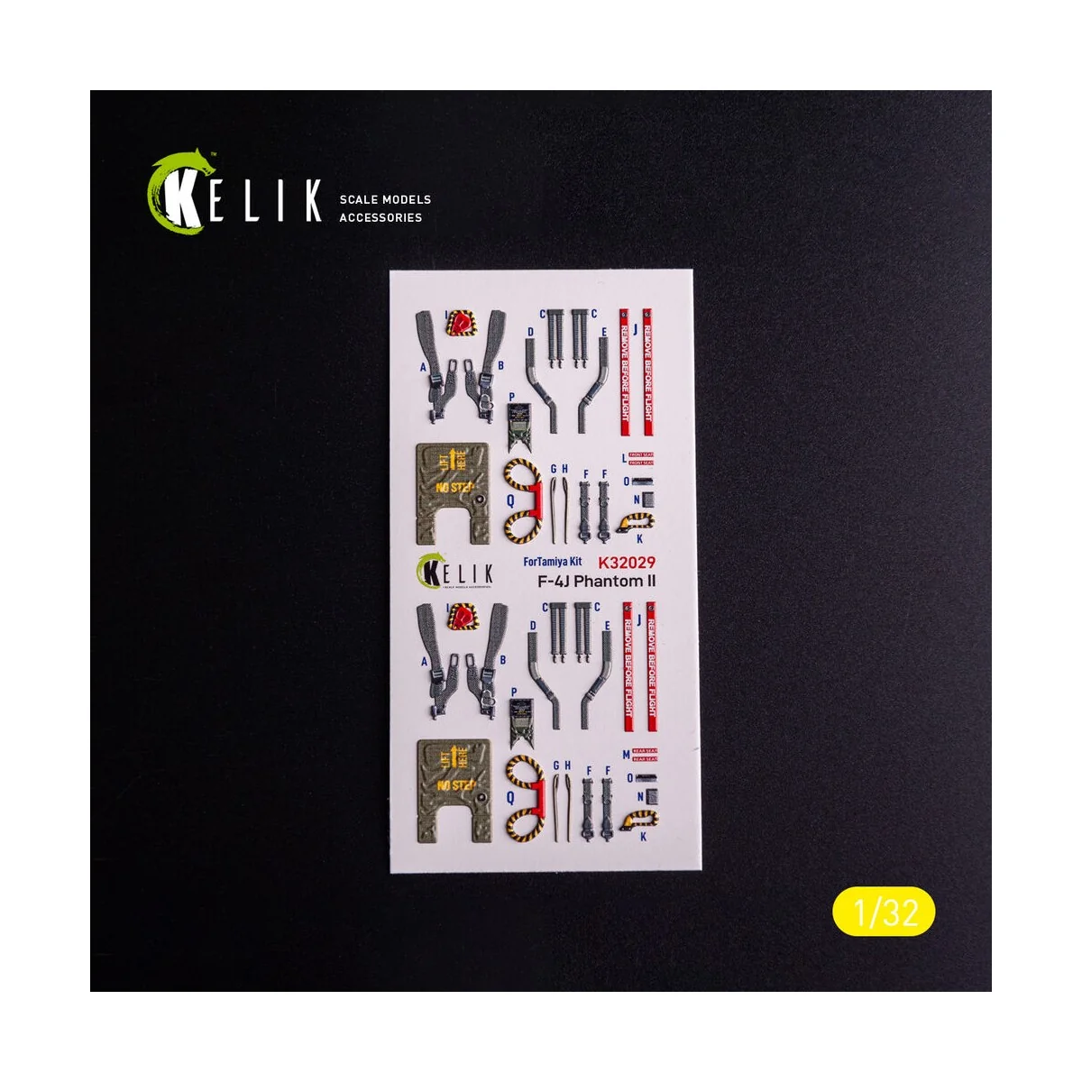 F-4J - interior 3D decals for Tamiya kit, 1/32 - Kelik K32029