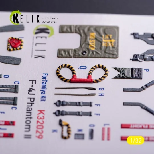 F-4J - interior 3D decals for Tamiya kit, 1/32 - Kelik K32029