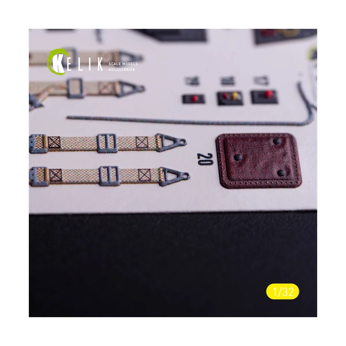 BF-109 G-6 - interior 3D decals for Trumpeter kit, 1/32 - Kelik K32034