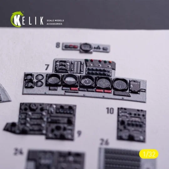 F-4J - interior 3D decals for Tamiya kit, 1/32 - Kelik K32029