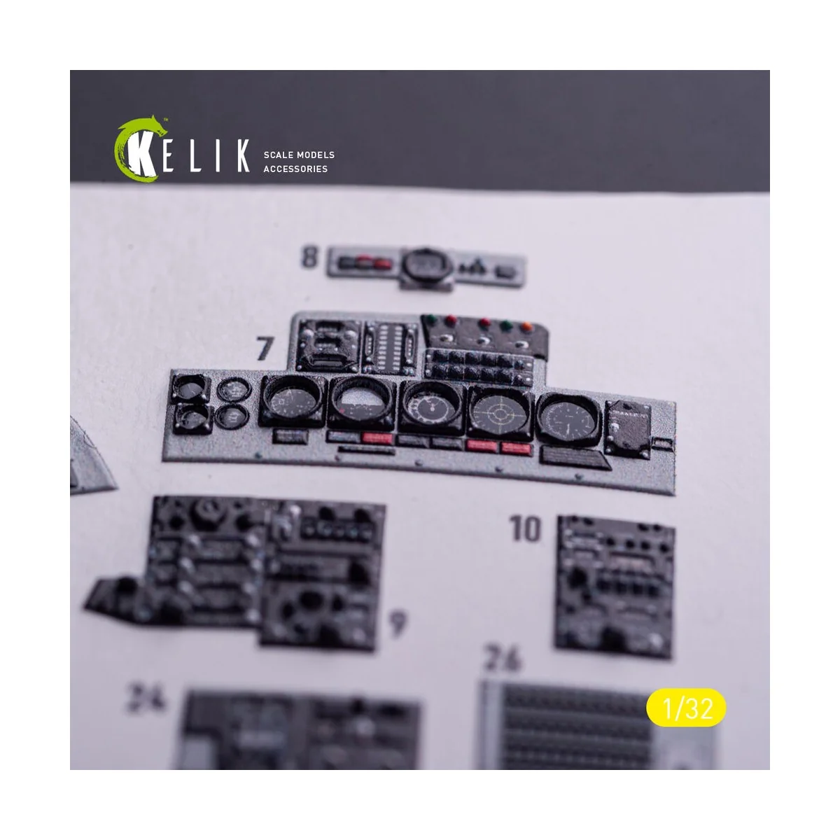 F-4J - interior 3D decals for Tamiya kit, 1/32 - Kelik K32029