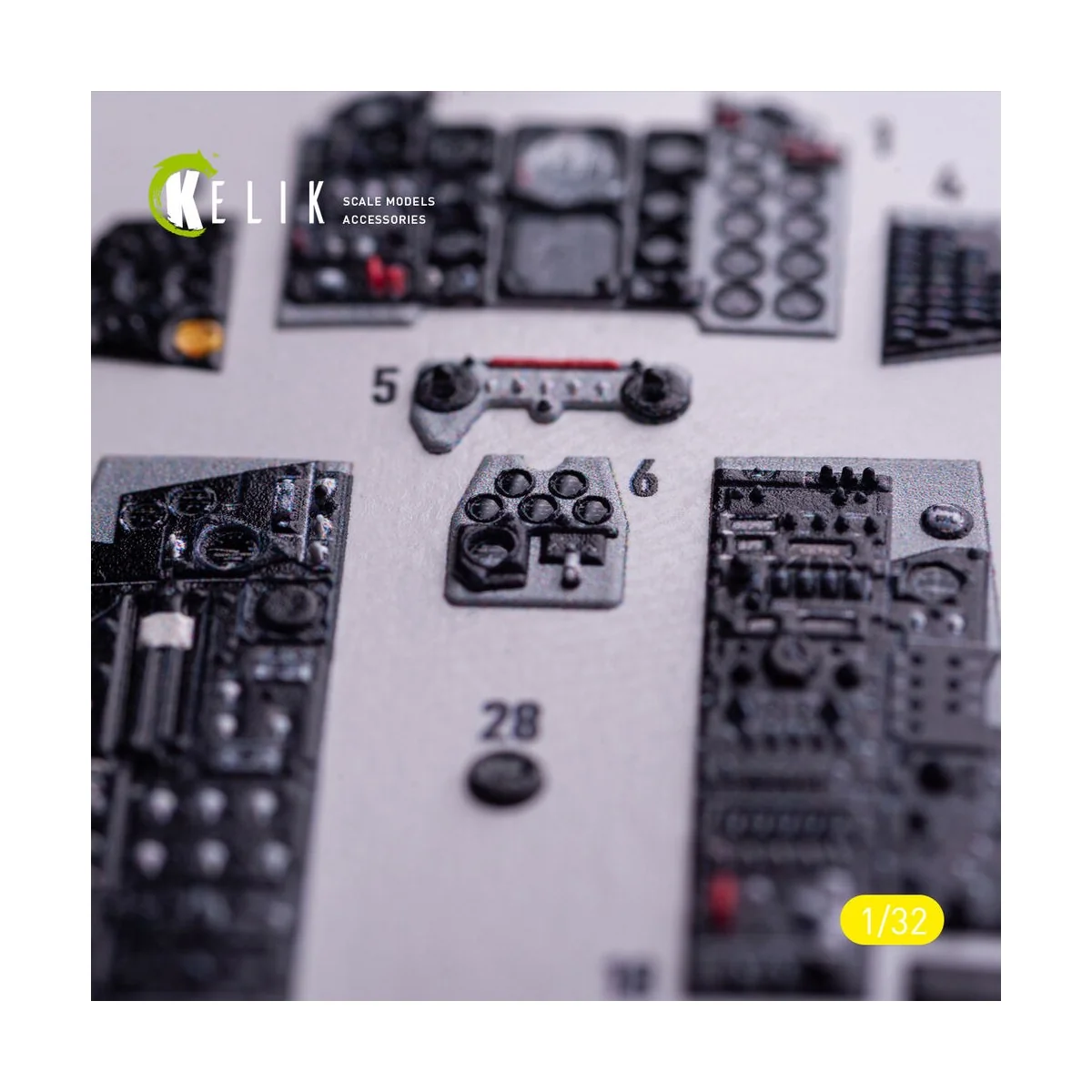 F-4J - interior 3D decals for Tamiya kit, 1/32 - Kelik K32029