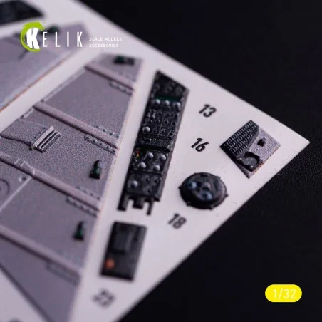 AV-8 Harrier - interior 3D decals for Trumpeter kit, 1/32 - Kelik K...